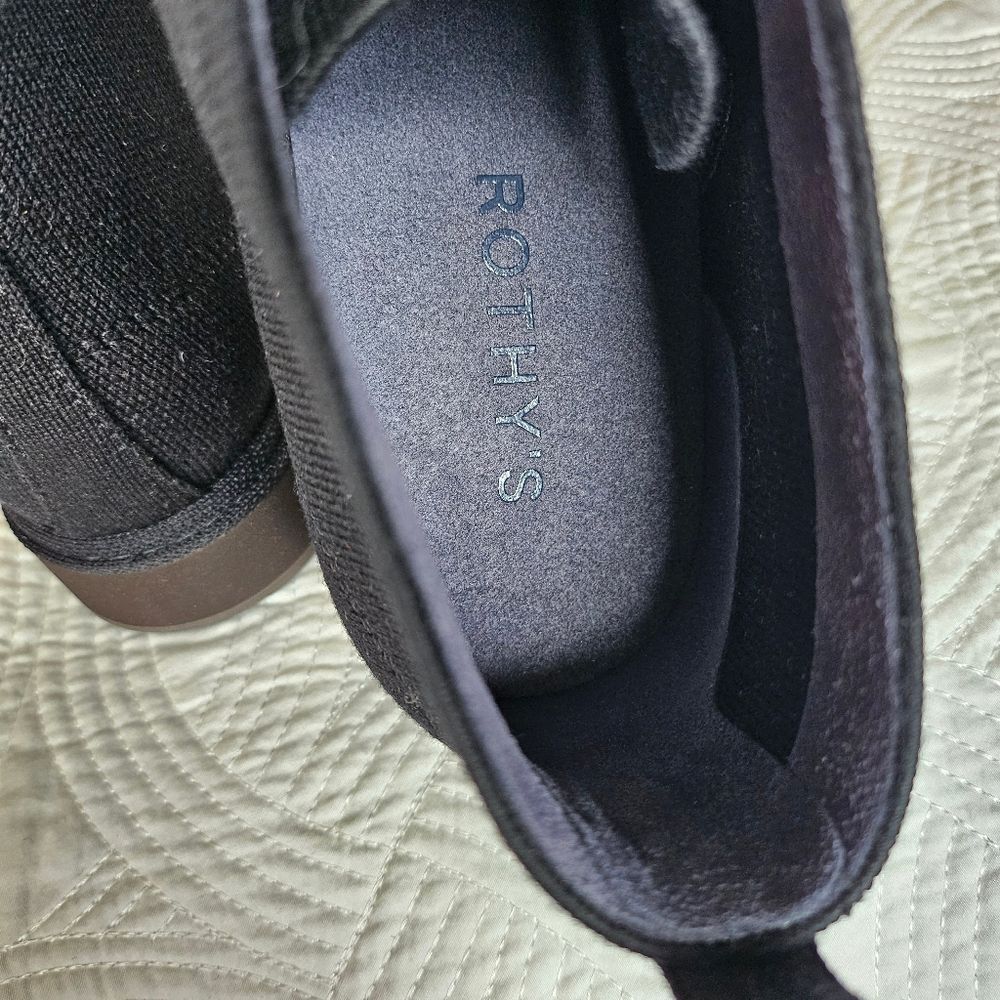 NIB Rothy's Chukka Boot Black Shoes 8.5 - Picture 10 of 16